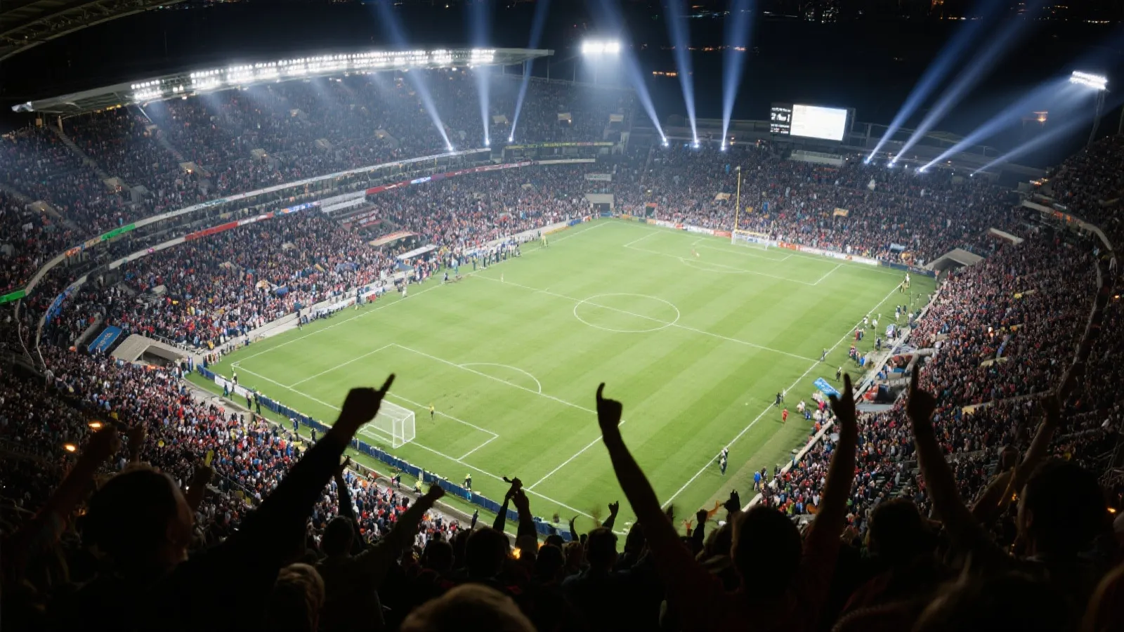 欧冠之夜球场实景