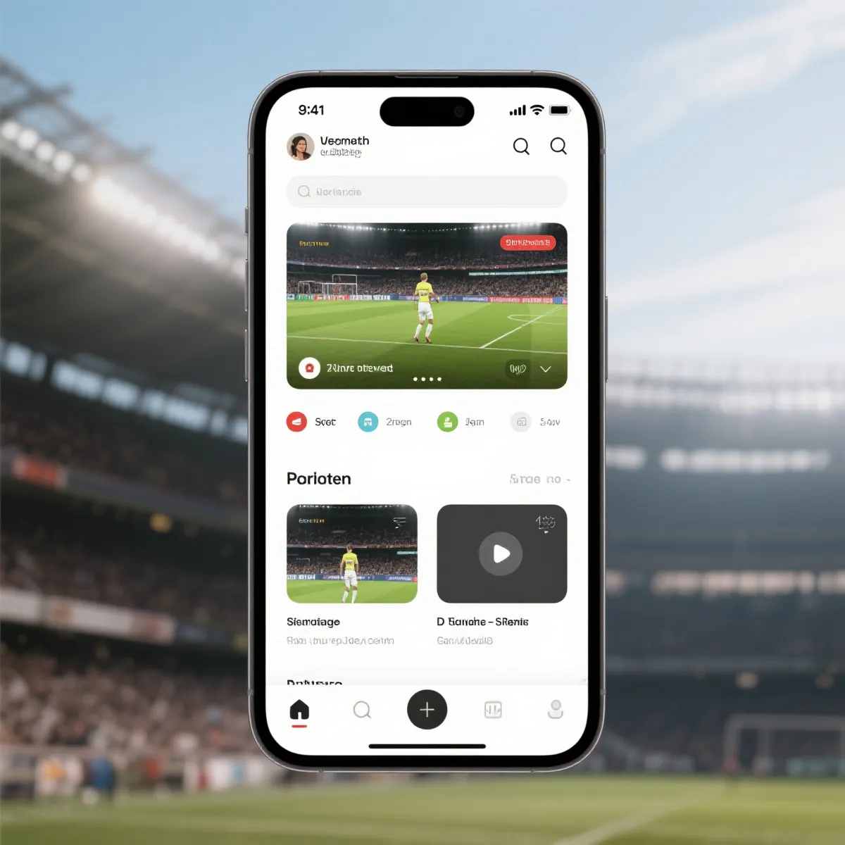 欧冠直播App界面示意图